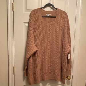 Amazon Essentials Taupe Cable Knit Sweater…size 6X